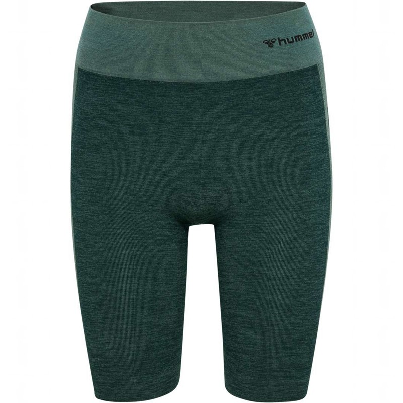 Dámské Kraťasy Hummel Clea Seamless Cycling Zelene | 950622-291