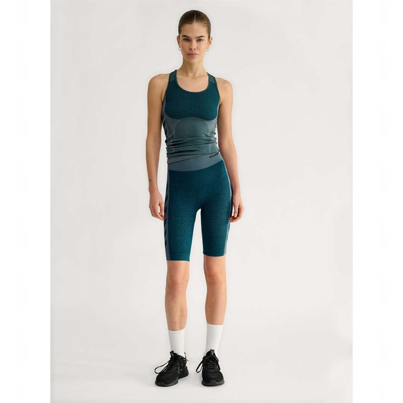 Dámské Kraťasy Hummel Clea Seamless Cycling Blankyt | 862192-565