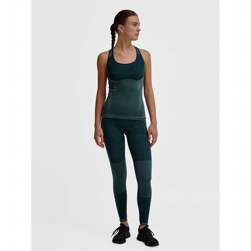 Dámské Kraťasy Hummel Clea Seamless Zelene | 794960-426