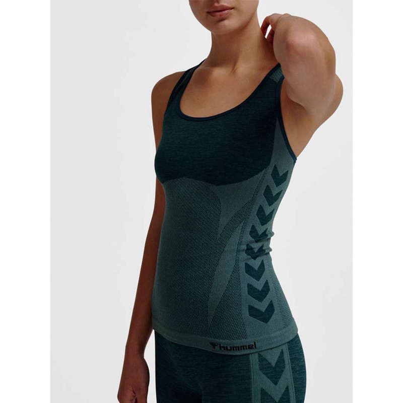 Dámské Kraťasy Hummel Clea Seamless Zelene | 794960-426