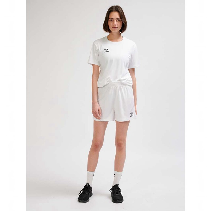 Dámské Kraťasy Hummel Essential Bílé | 225396-391