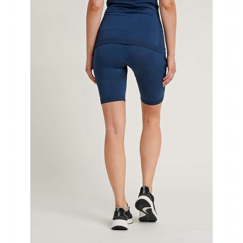 Dámské Kraťasy Hummel First Seamless Tr Sht Tigh W Tmavě Blankyt | 332393-371