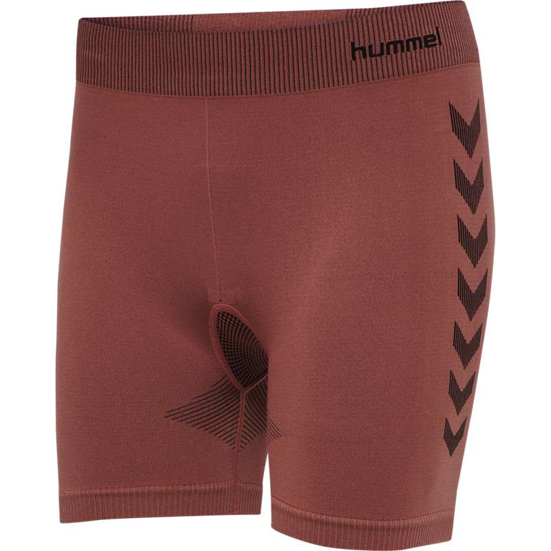 Dámské Kraťasy Hummel First Seamless Tr Sht Tigh W Červené | 265057-070