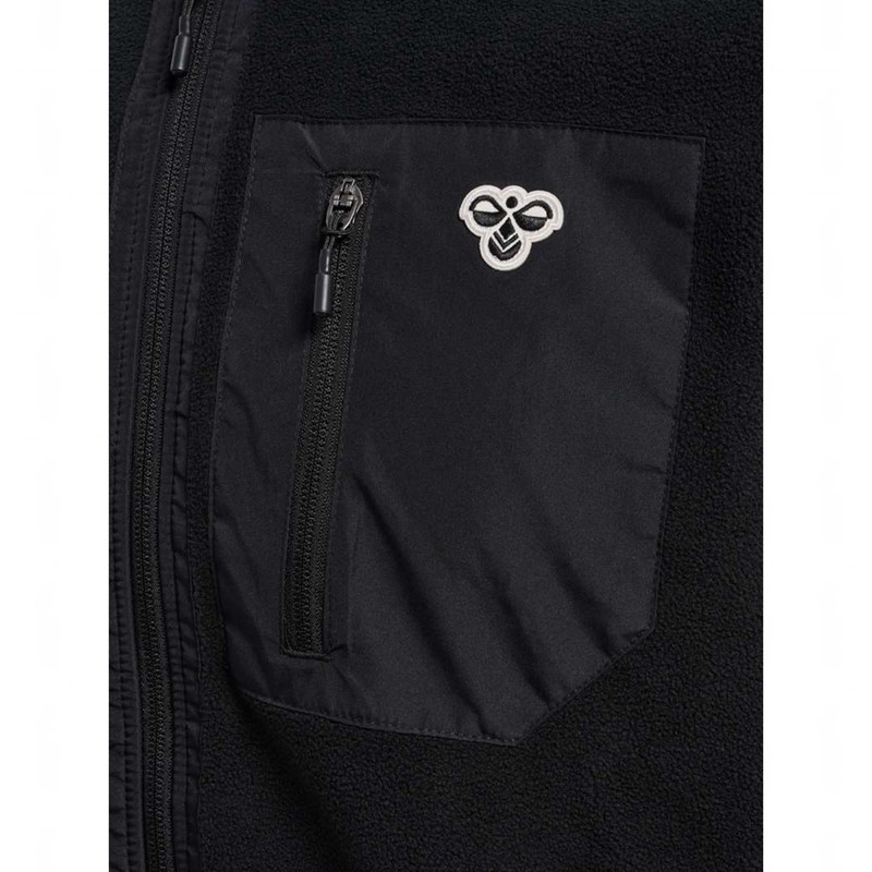 Dámské Kraťasy Hummel Fleece Zip Bee Černé | 986552-097