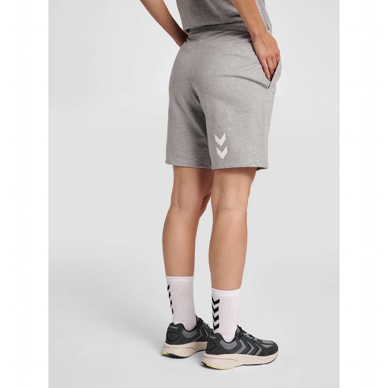 Dámské Kraťasy Hummel Go Cotton Bermuda Šedé | 525154-185
