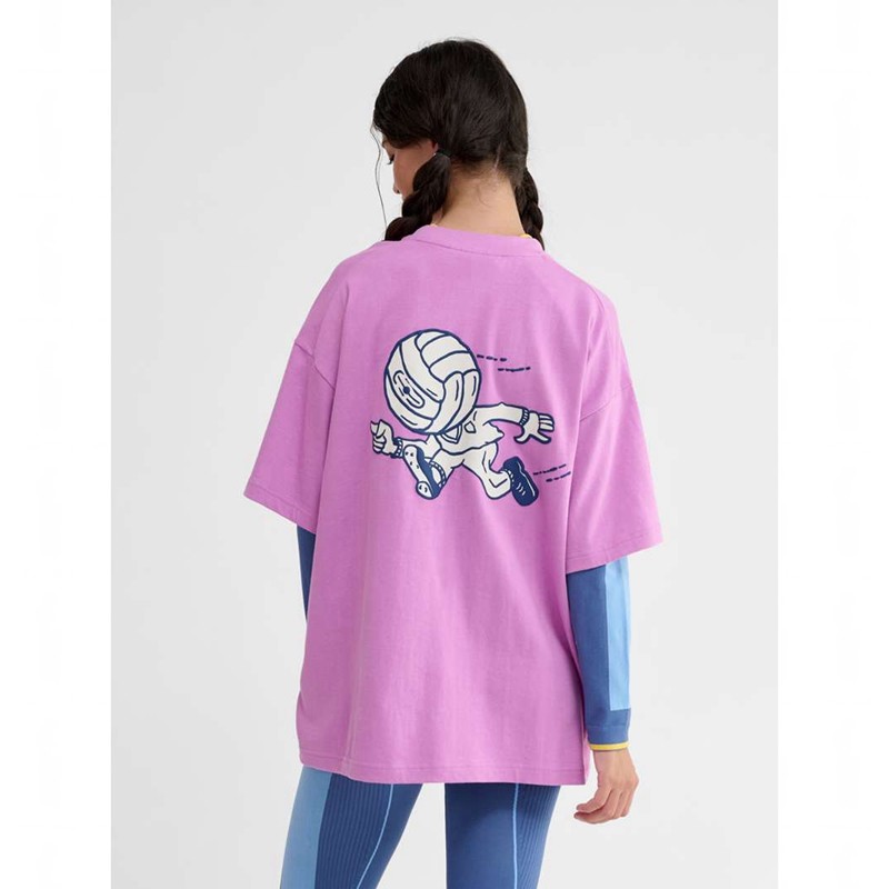Dámské Kraťasy Hummel Loose S/S Headball Růžové | 739889-231