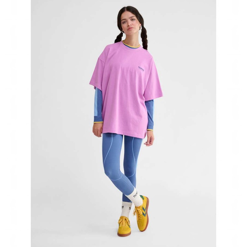 Dámské Kraťasy Hummel Loose S/S Headball Růžové | 739889-231