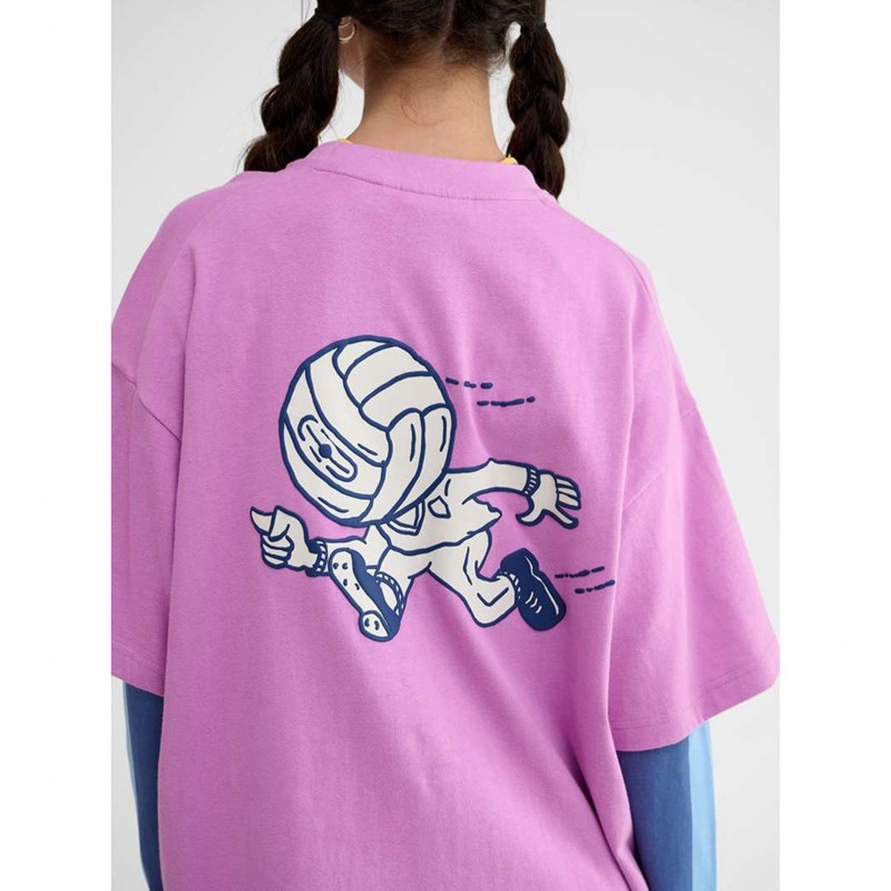 Dámské Kraťasy Hummel Loose S/S Headball Růžové | 739889-231