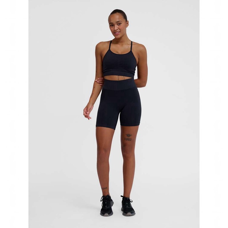 Dámské Kraťasy Hummel Mt Define Seaml Scrunch Černé | 528884-420