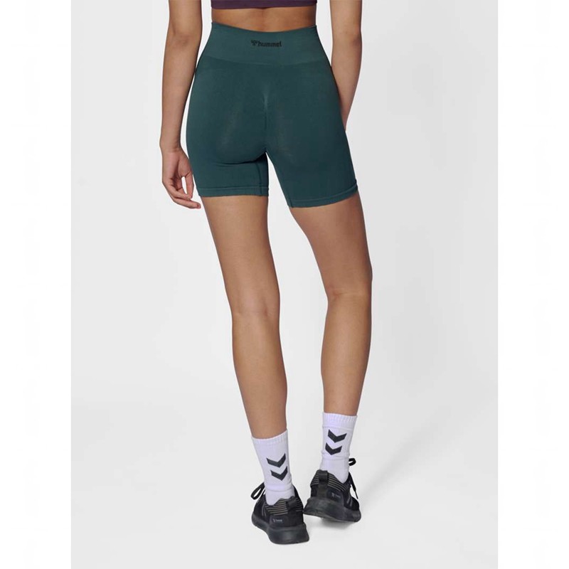 Dámské Kraťasy Hummel Mt Define Seaml Scrunch Zelene | 834915-727