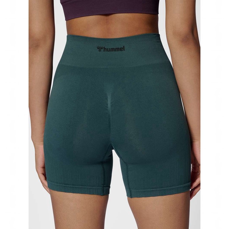 Dámské Kraťasy Hummel Mt Define Seaml Scrunch Zelene | 834915-727