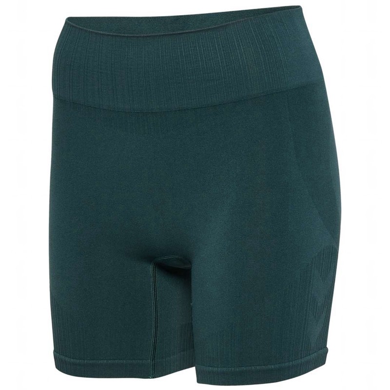 Dámské Kraťasy Hummel Mt Define Seaml Scrunch Zelene | 834915-727