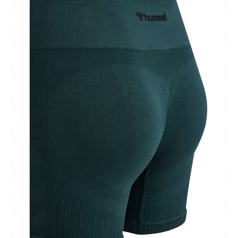 Dámské Kraťasy Hummel Mt Define Seaml Scrunch Zelene | 834915-727