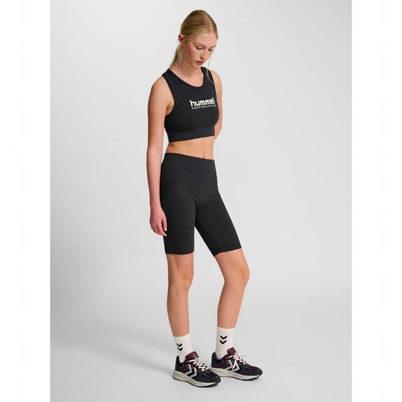 Dámské Kraťasy Hummel Pulse Logo Mw Tights Černé | 256003-160