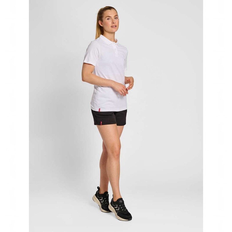 Dámské Kraťasy Hummel Red Classic Polo Bílé | 023891-449