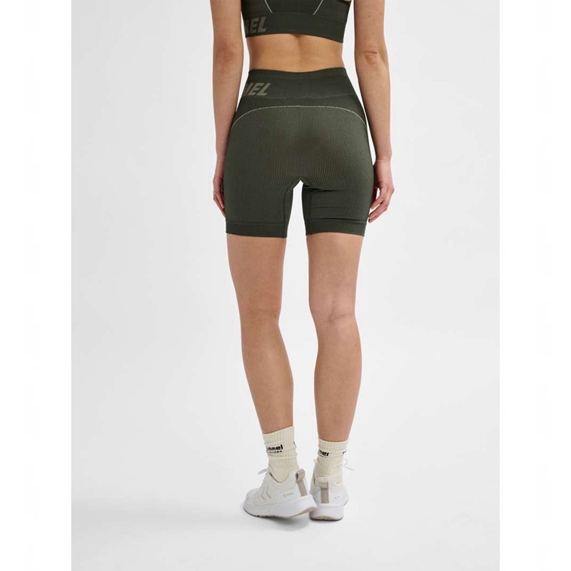 Dámské Kraťasy Hummel Te Christel Seamless Zelene | 976318-739