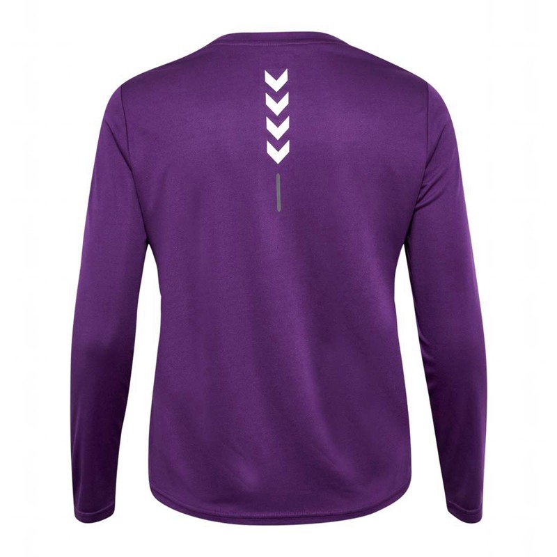 Dámské Kraťasy Hummel Te Curvy L/S Plus Fialové | 514429-594