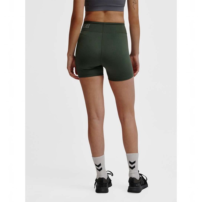 Dámské Kraťasy Hummel Te Fundamental Mw Tight Zelene | 148285-200