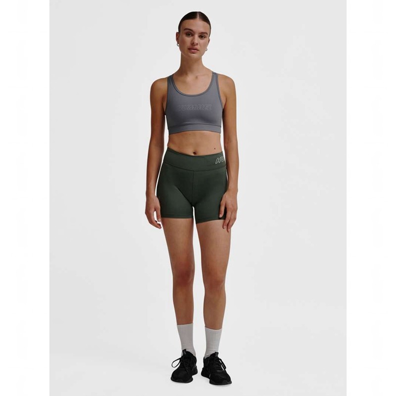 Dámské Kraťasy Hummel Te Fundamental Mw Tight Zelene | 148285-200