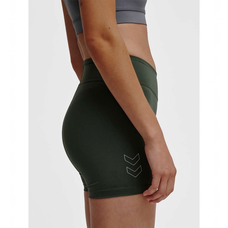 Dámské Kraťasy Hummel Te Fundamental Mw Tight Zelene | 148285-200