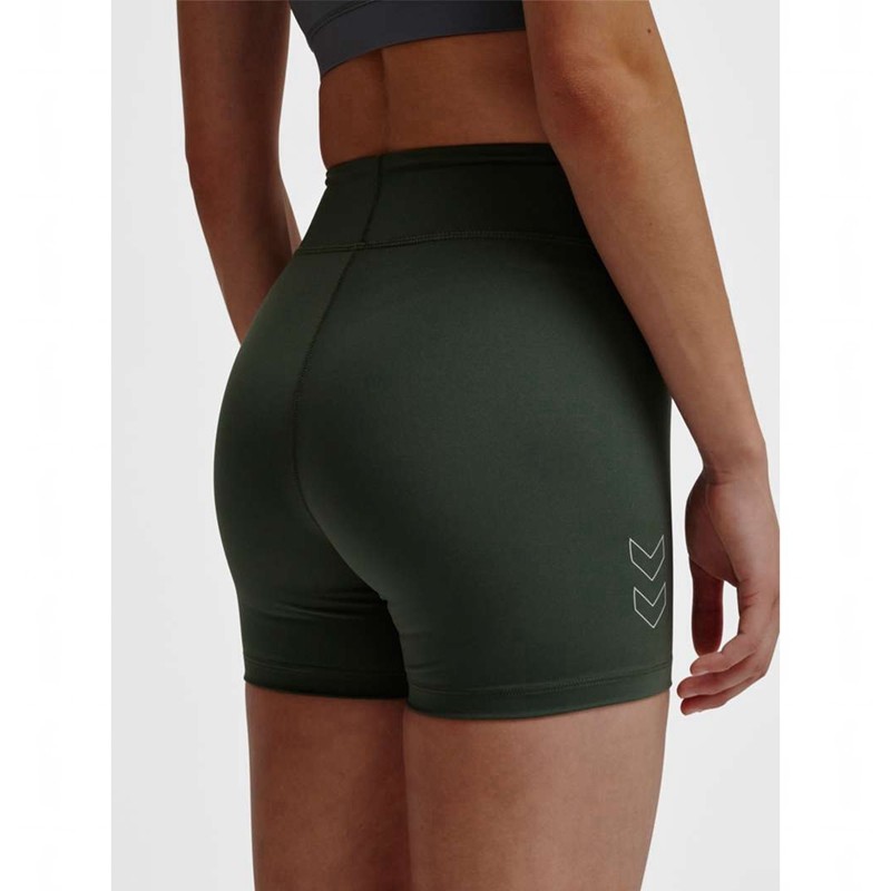Dámské Kraťasy Hummel Te Fundamental Mw Tight Zelene | 148285-200