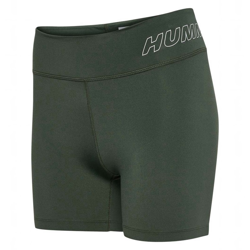 Dámské Kraťasy Hummel Te Fundamental Mw Tight Zelene | 148285-200