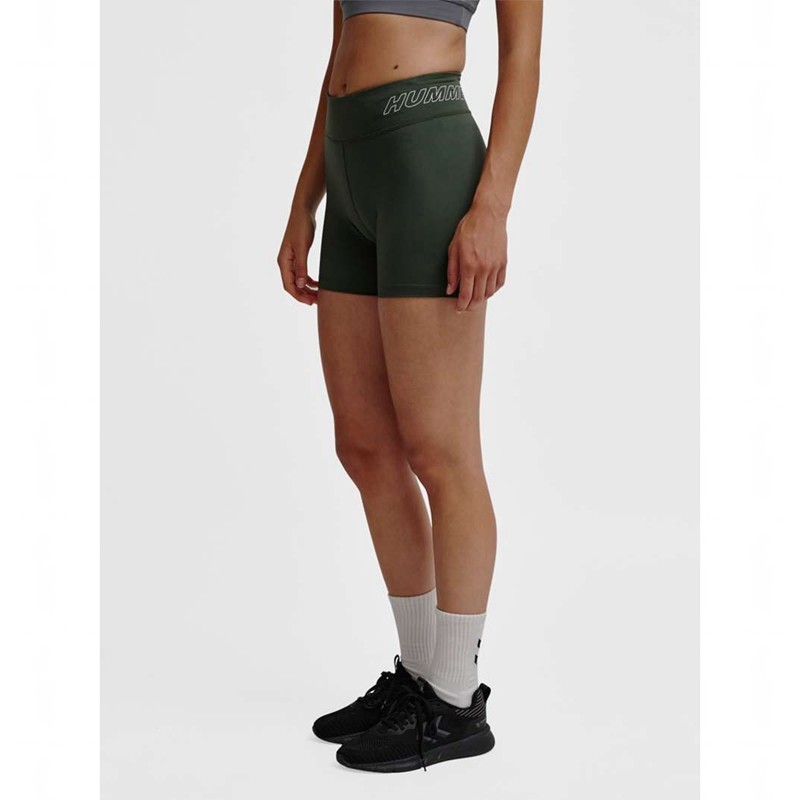 Dámské Kraťasy Hummel Te Fundamental Mw Tight Zelene | 148285-200