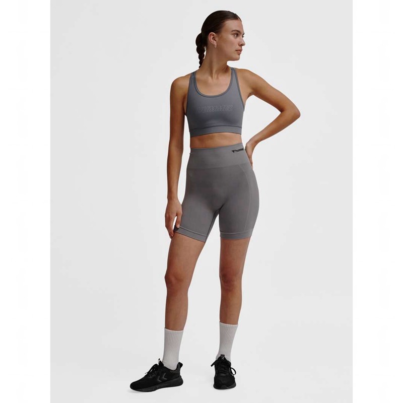 Dámské Kraťasy Hummel Tif Seamless Šedé | 526730-914