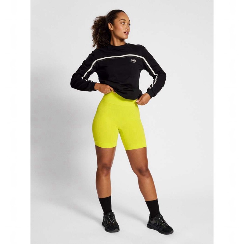 Dámské Kraťasy Hummel Tif Seamless Žluté | 649699-246