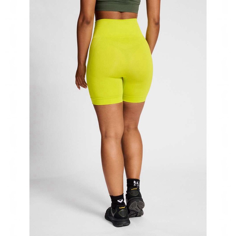 Dámské Kraťasy Hummel Tif Seamless Žluté | 649699-246