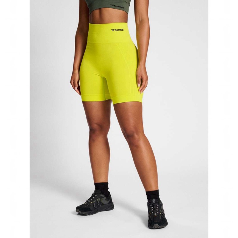 Dámské Kraťasy Hummel Tif Seamless Žluté | 649699-246