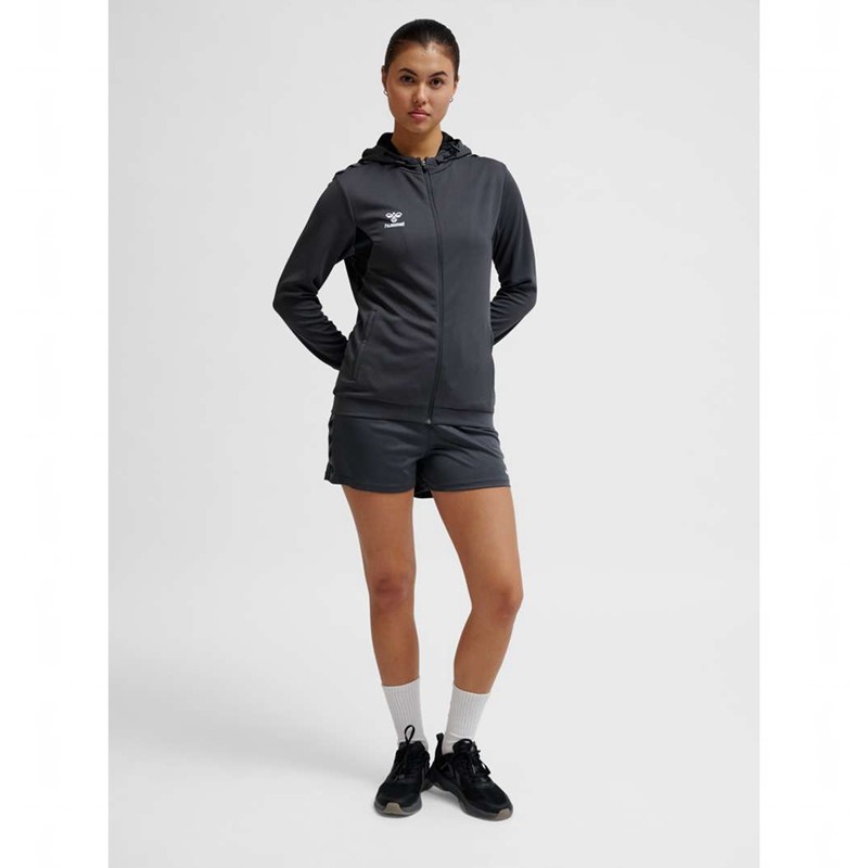 Dámské Mikina s Kapucí Hummel Authentic Pl Zip Černé | 292518-741