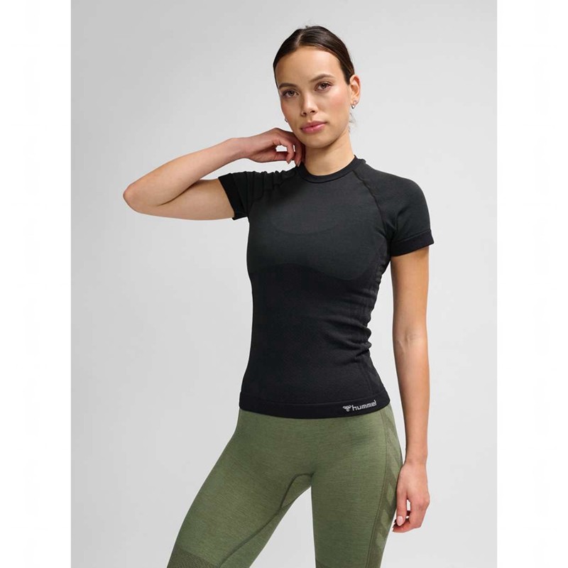 Dámské Mikina s Kapucí Hummel Clea Seamless Tight Černé | 837165-430