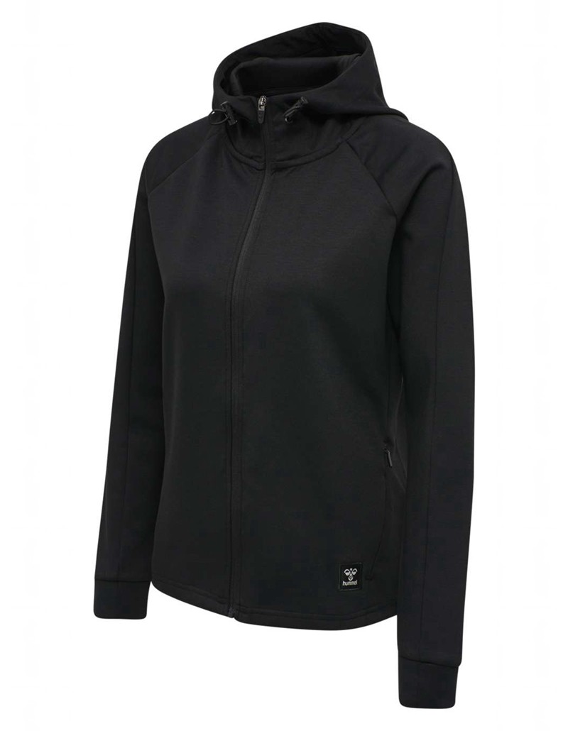 Dámské Mikina s Kapucí Hummel Essi Zip Černé | 448512-114