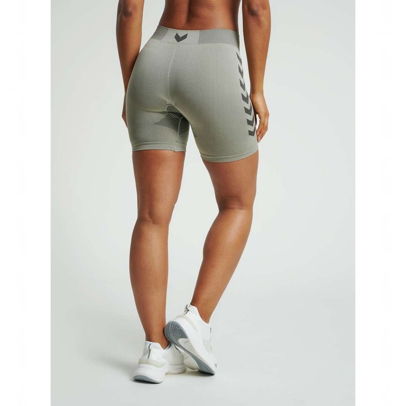 Dámské Mikina s Kapucí Hummel First Seamless Tr Sht Tigh W Šedé | 514451-865