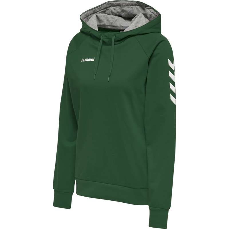Dámské Mikina s Kapucí Hummel Go Cotton Zelene | 342721-358