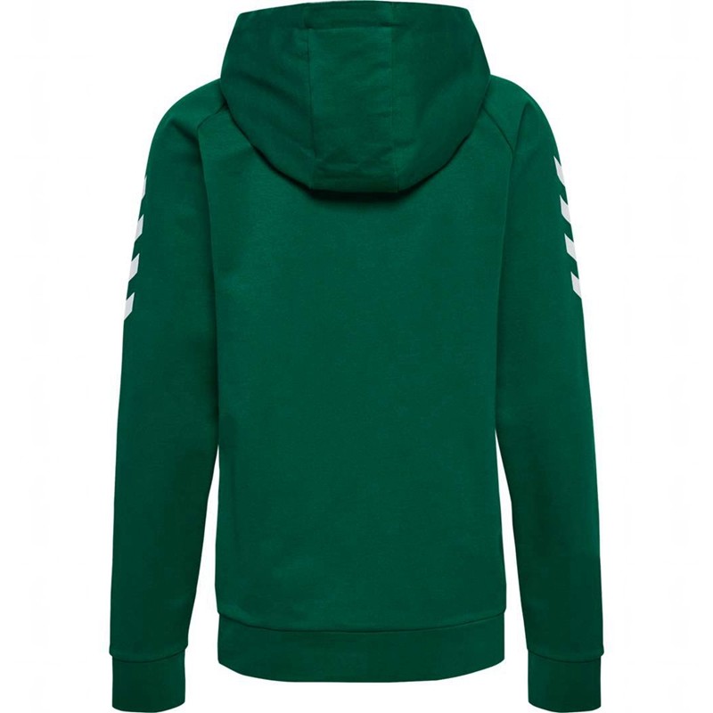 Dámské Mikina s Kapucí Hummel Go Cotton Zip Zelene | 816908-583
