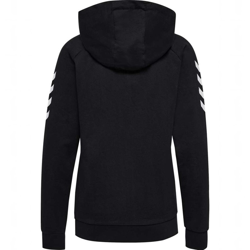 Dámské Mikina s Kapucí Hummel Go Cotton Zip Černé | 317828-117