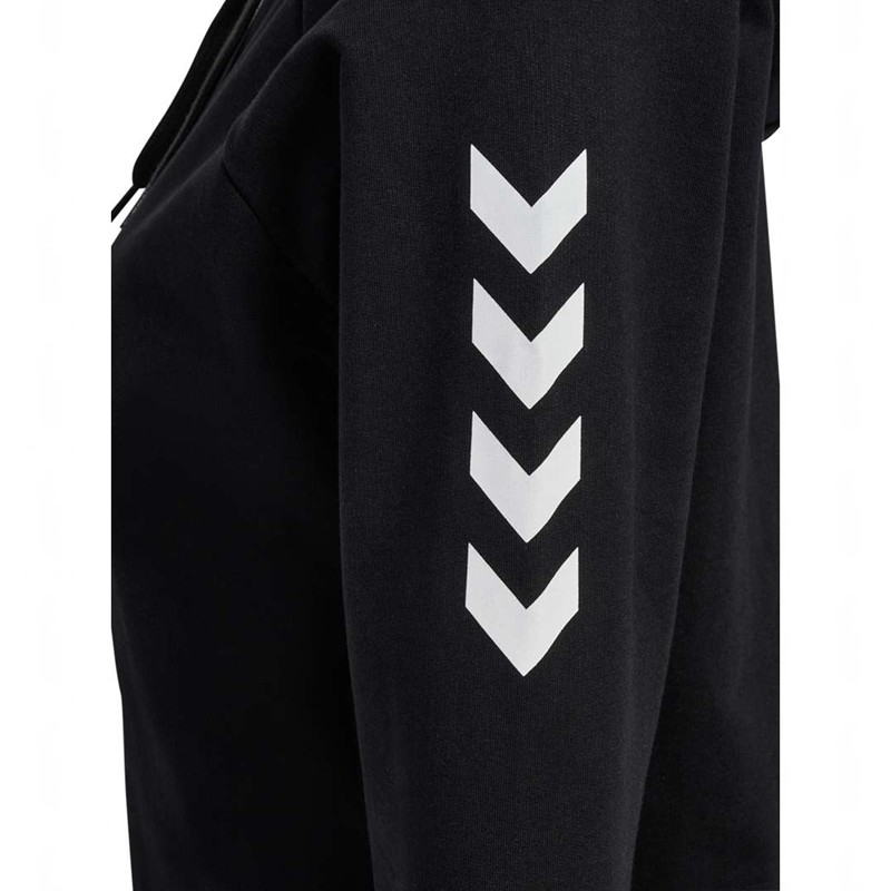 Dámské Mikina s Kapucí Hummel Go Cotton Zip Černé | 317828-117