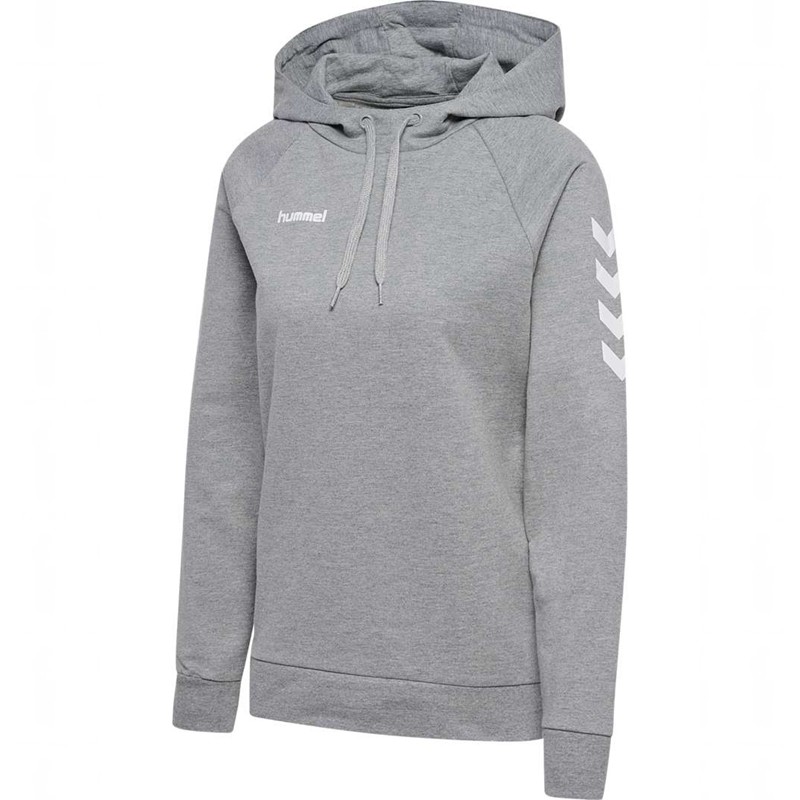 Dámské Mikina s Kapucí Hummel Go Cotton Šedé | 060771-083