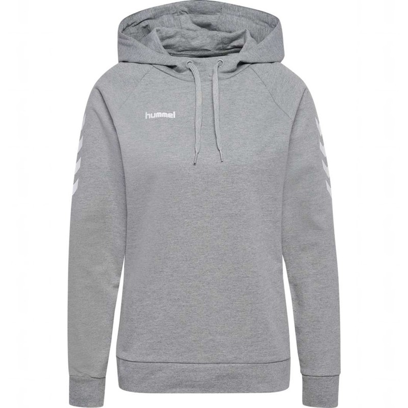 Dámské Mikina s Kapucí Hummel Go Cotton Šedé | 060771-083