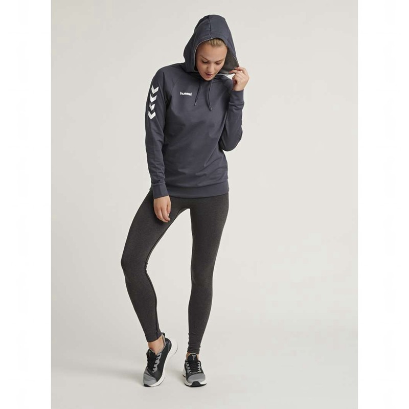 Dámské Mikina s Kapucí Hummel Go Cotton Černé | 578142-668