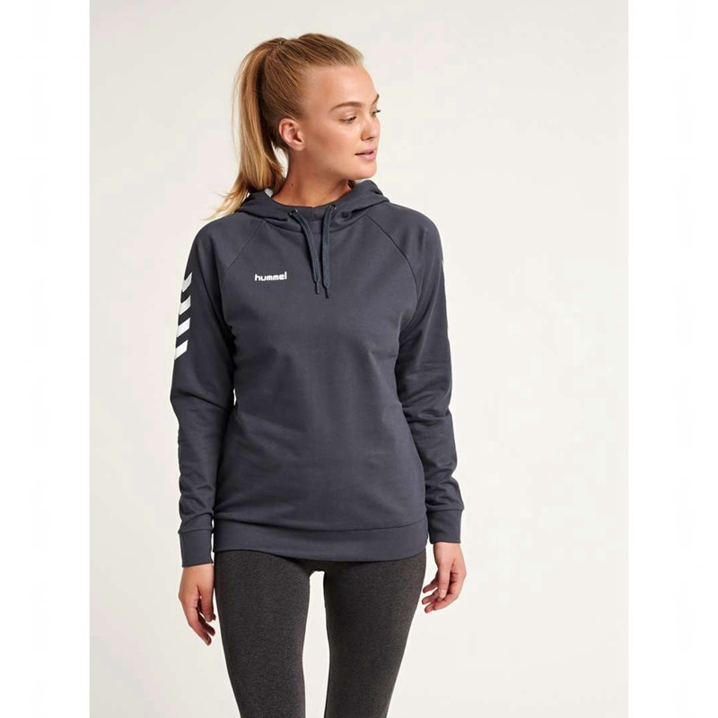 Dámské Mikina s Kapucí Hummel Go Cotton Černé | 578142-668