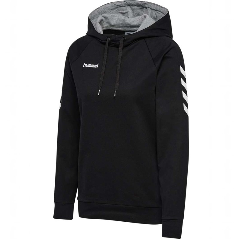 Dámské Mikina s Kapucí Hummel Go Cotton Černé | 392343-043