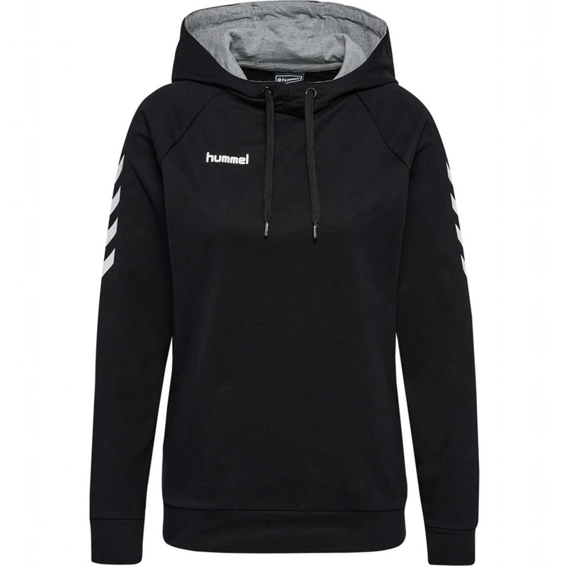 Dámské Mikina s Kapucí Hummel Go Cotton Černé | 392343-043