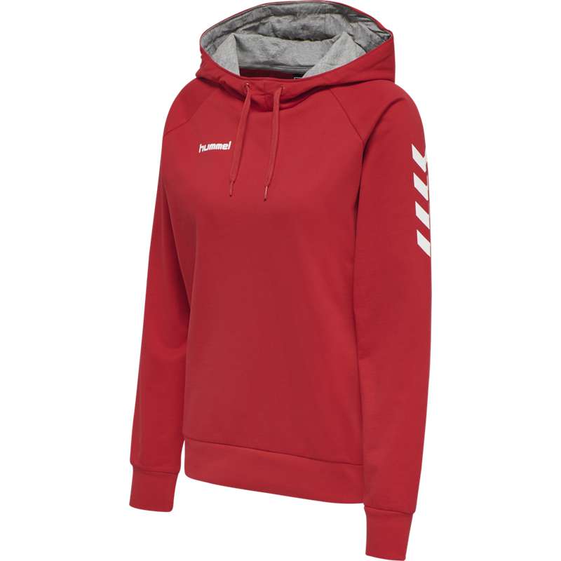 Dámské Mikina s Kapucí Hummel Go Cotton Červené | 897401-896