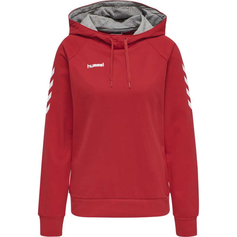 Dámské Mikina s Kapucí Hummel Go Cotton Červené | 897401-896