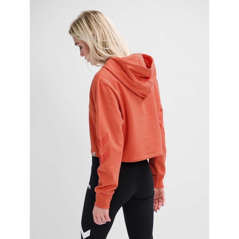 Dámské Mikina s Kapucí Hummel Legacy Cropped Meruňka | 441114-379