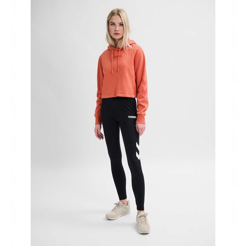 Dámské Mikina s Kapucí Hummel Legacy Cropped Meruňka | 441114-379