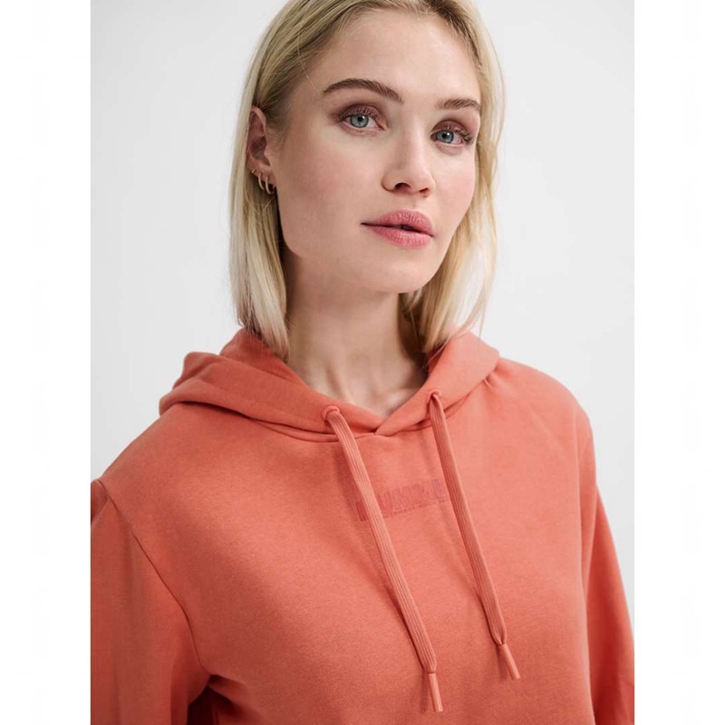 Dámské Mikina s Kapucí Hummel Legacy Cropped Meruňka | 441114-379